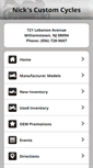 Mobile Screenshot of nickscustomcycles.com